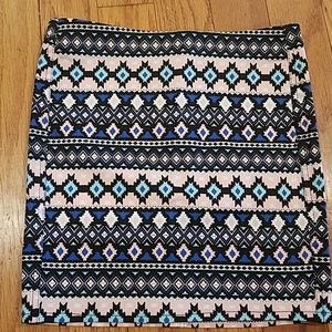 Aztec print skirt size 4
